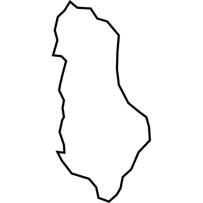 지도 알바니아의 벡터 지도