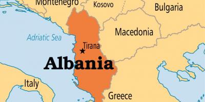 알바니아 국가 지도